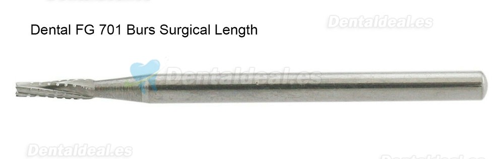 10Pcs FG Surgical Length 701 Burs Dental Friction Grip Shank Carbide Surgical Bur